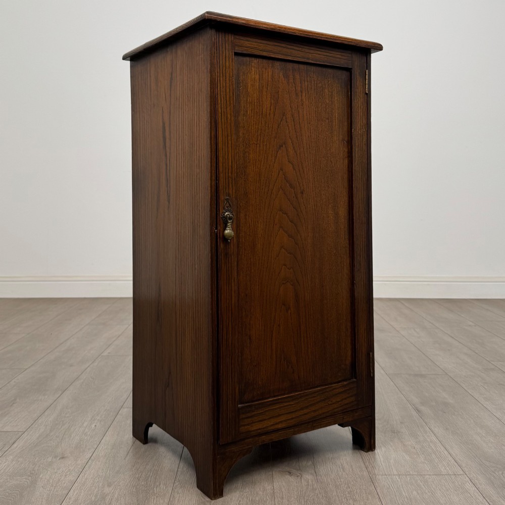 Antique 20th Century Edwardian Cupboard In Oak View IX