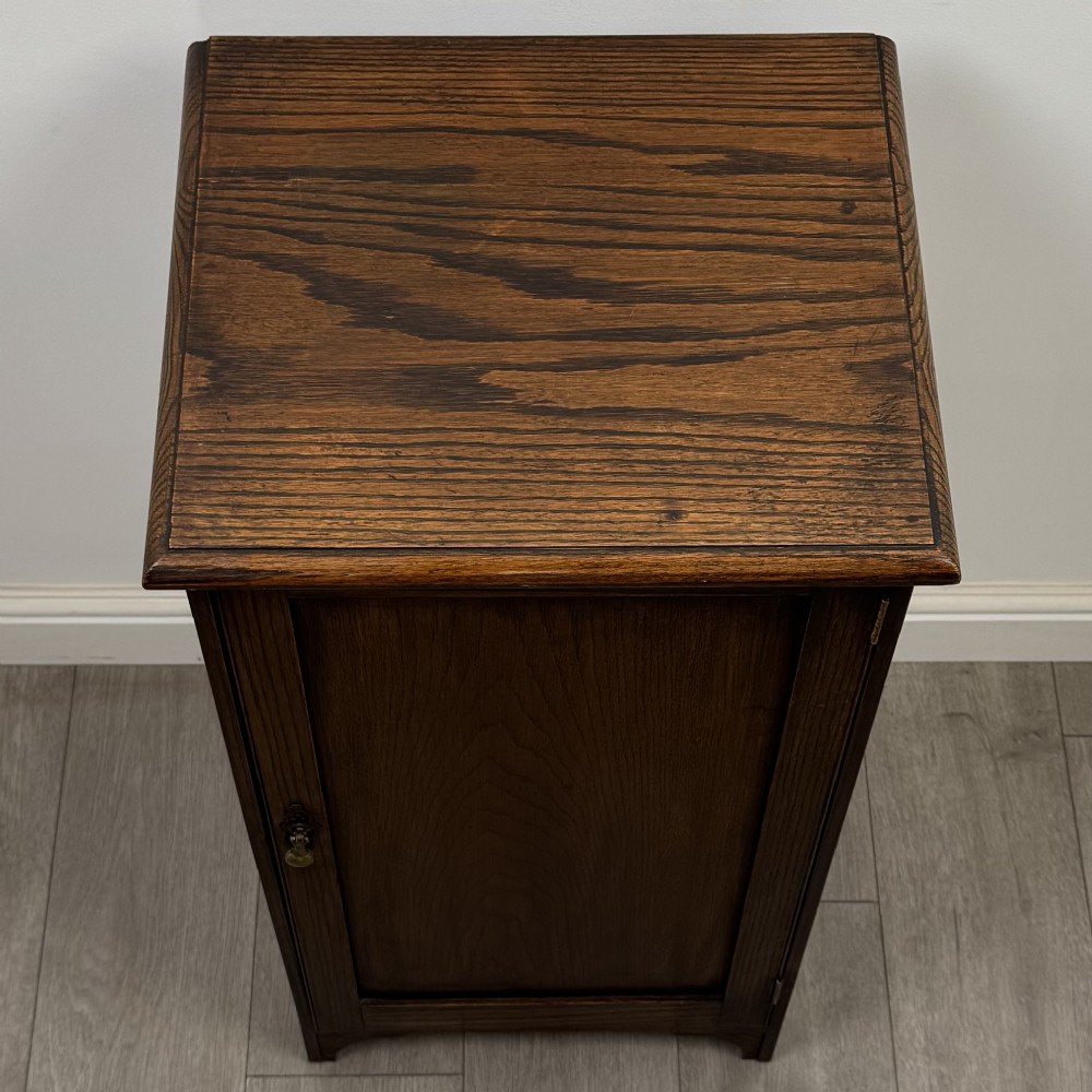 Antique 20th Century Edwardian Cupboard In Oak View X