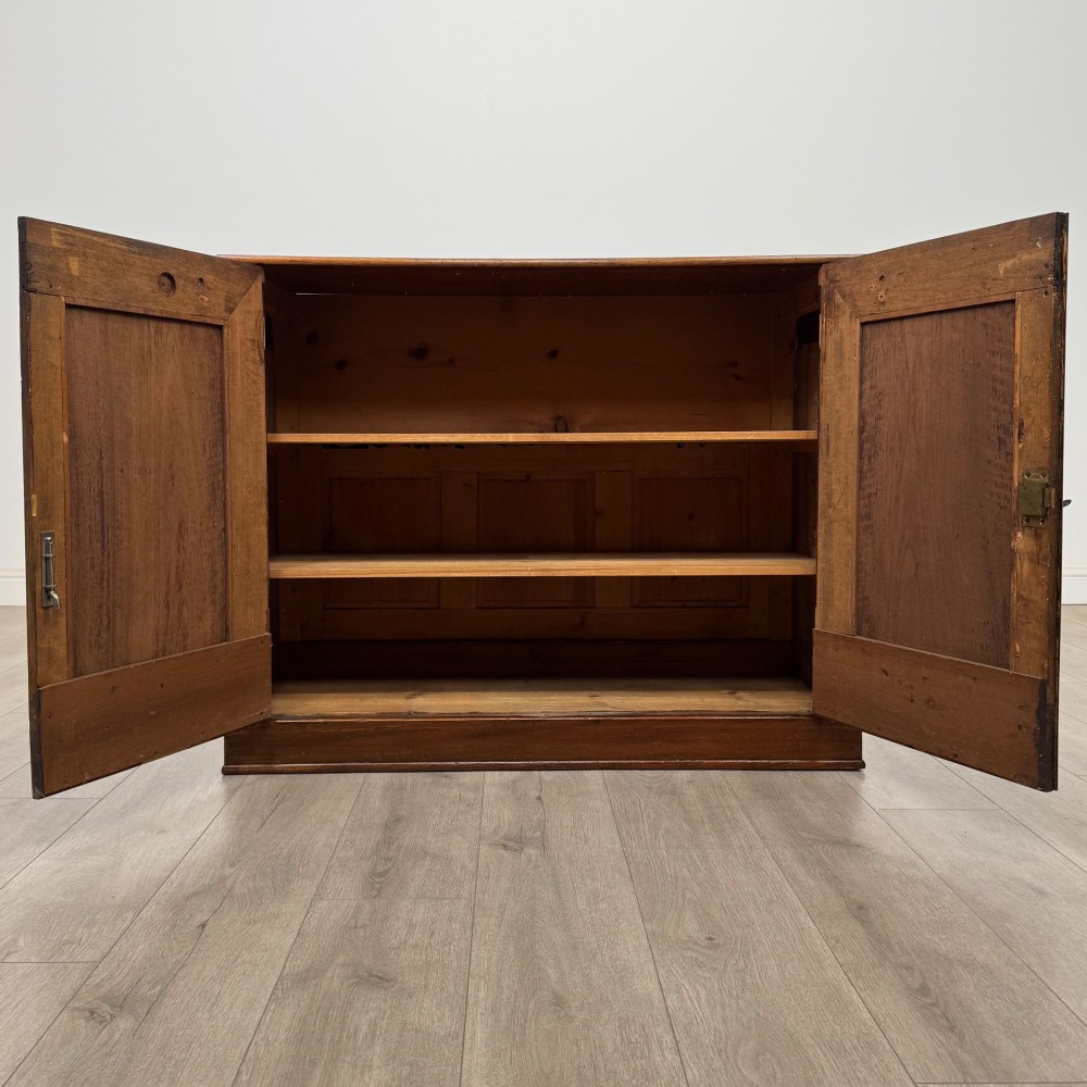 Antique 20th Century Edwardian Cupboard In Figured Walnut View II