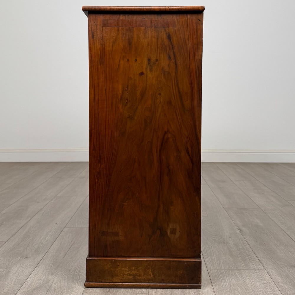 Antique 20th Century Edwardian Cupboard In Figured Walnut View IV