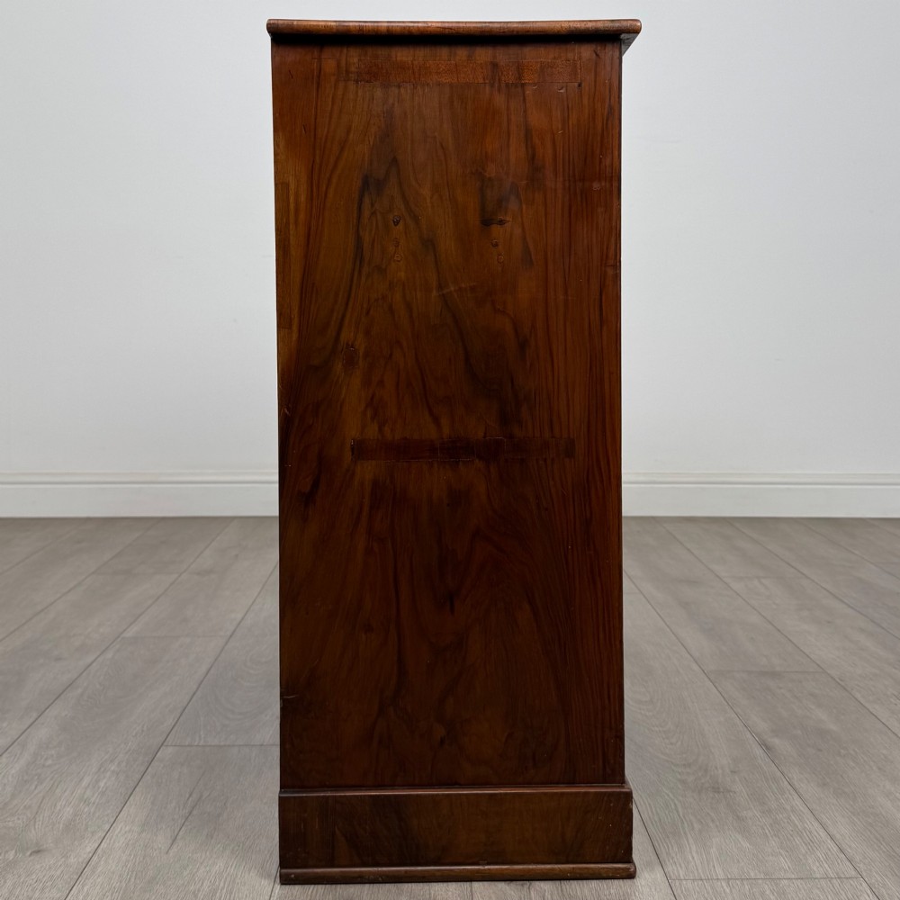 Antique 20th Century Edwardian Cupboard In Figured Walnut View VIII