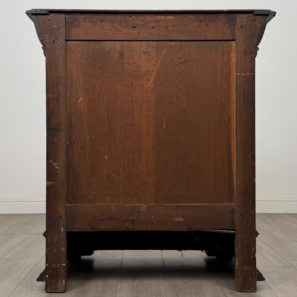 Antique 19th Century Carved Victorian Cupboard In Oak View VI