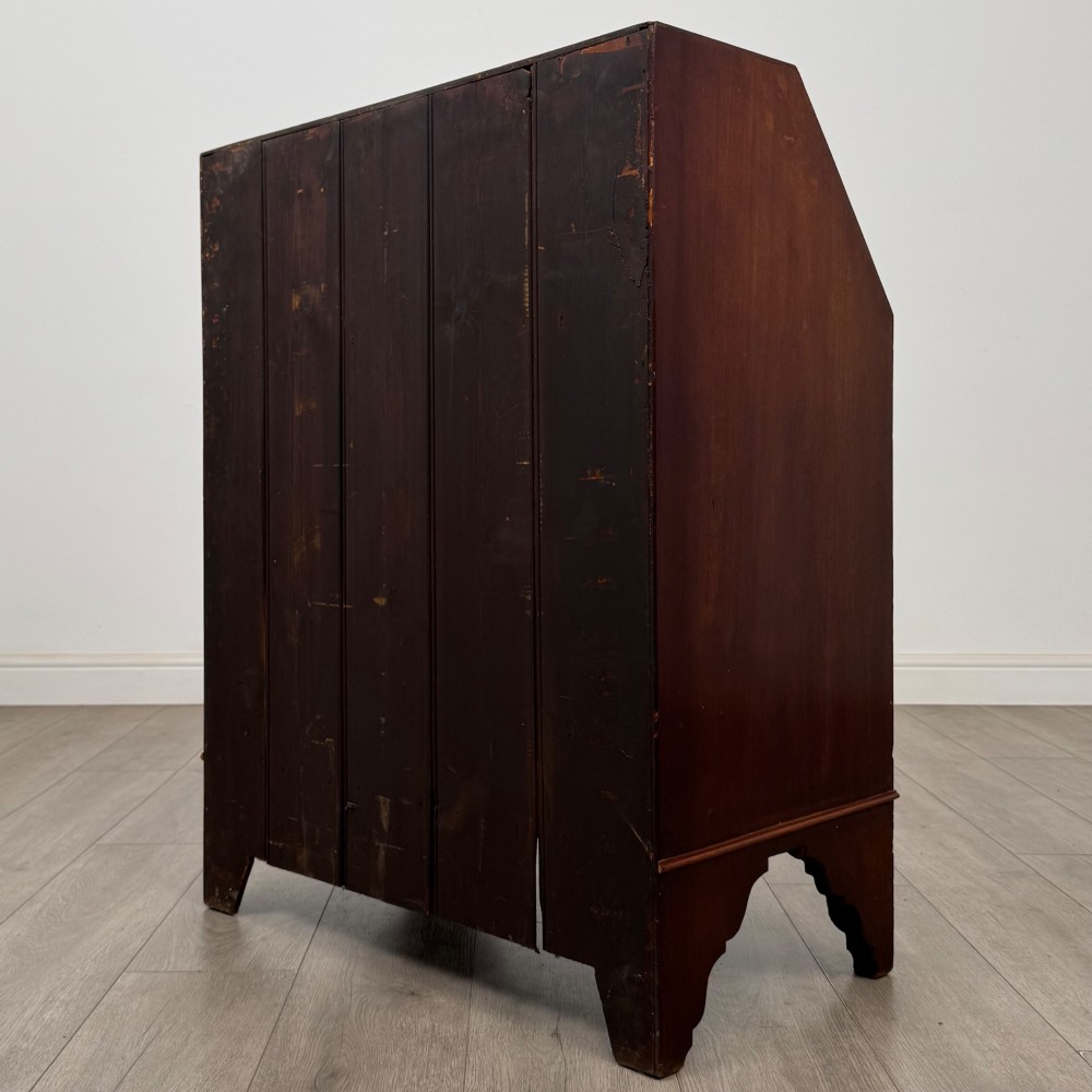 Antique 20th Century Inlaid Edwardian Bureau In Mahogany View VII