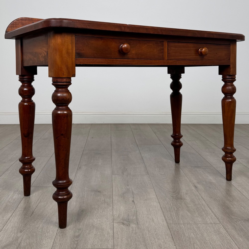 Antique 19th Century Victorian Writing Table In Mahogany View VIII