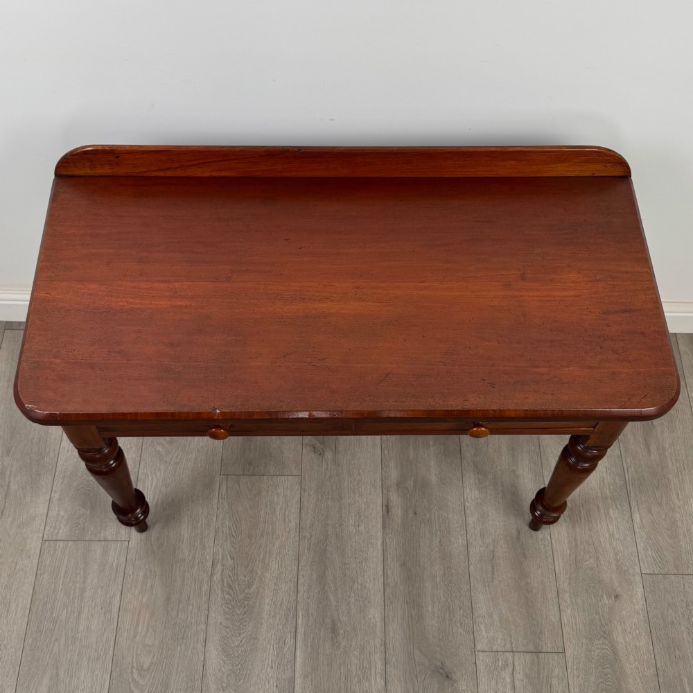Antique 19th Century Victorian Writing Table In Mahogany View IX