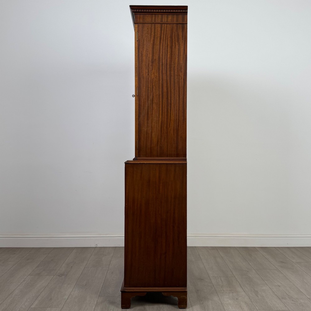 Antique 20th Century Secretaire Bookcase In Mahogany View V