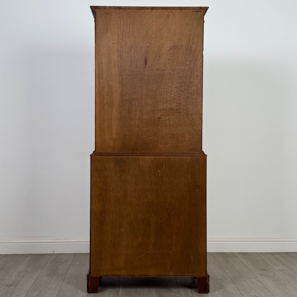 Antique 20th Century Secretaire Bookcase In Mahogany View VII