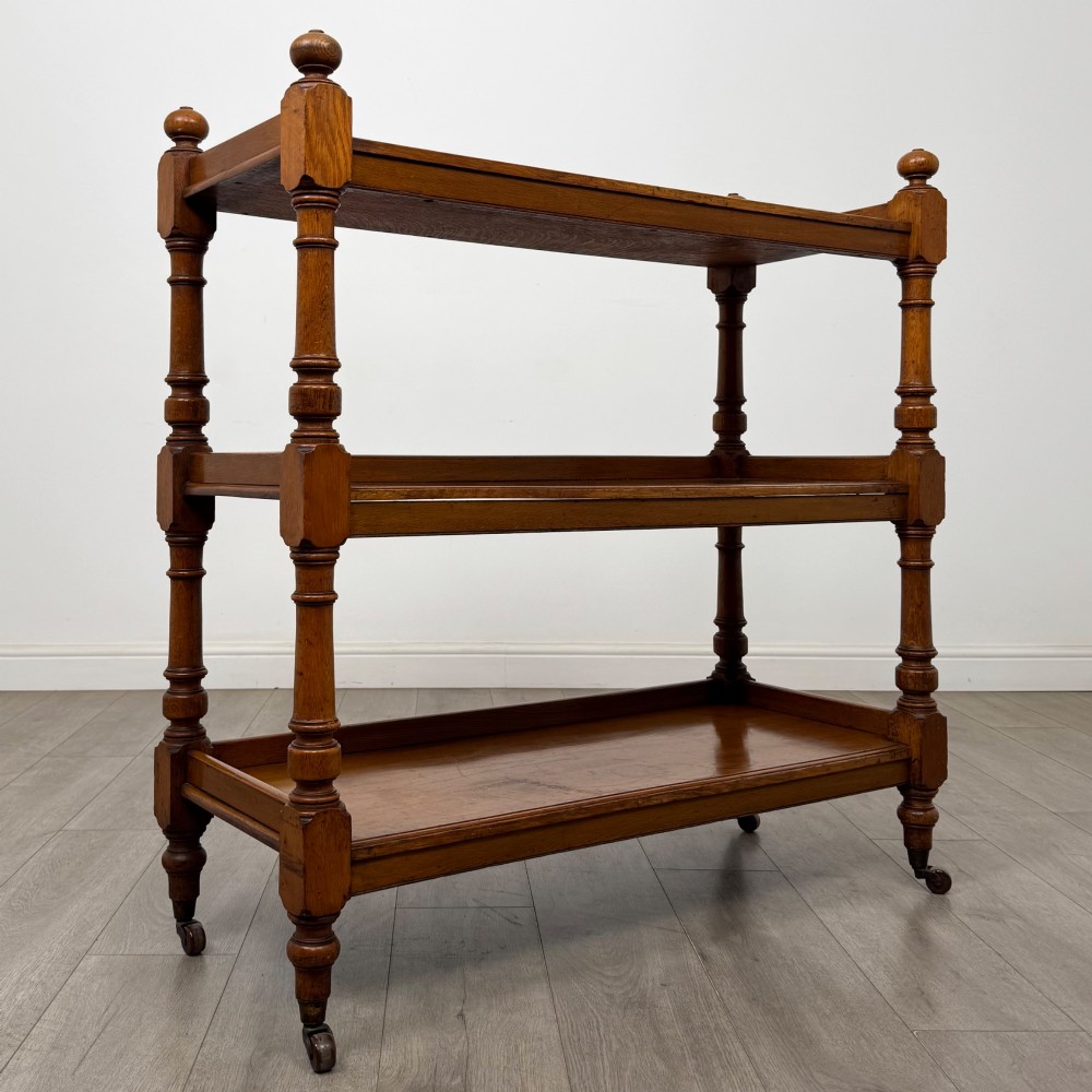 Antique 19th Century Victorian Buffet In Golden Oak View VIII