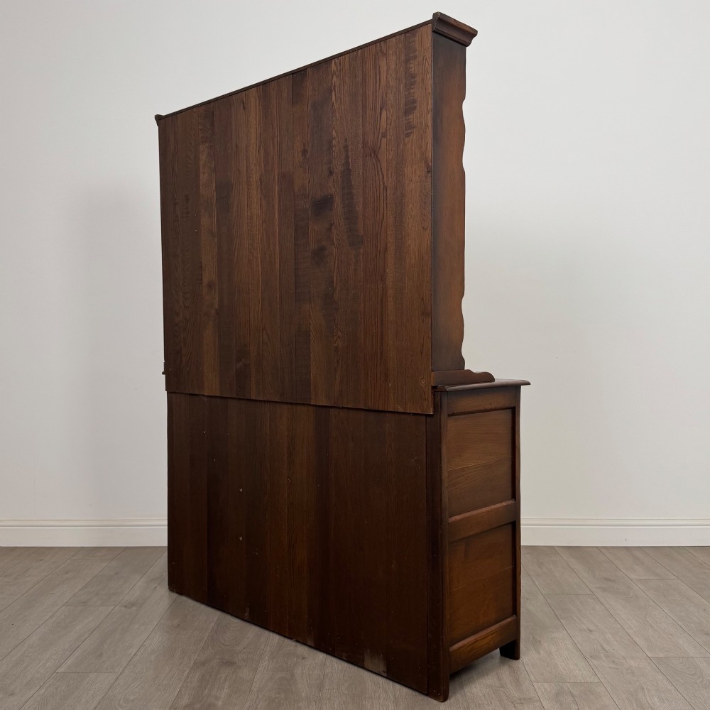 Antique 20th Century Good Quality Welsh Dresser In Oak View VII