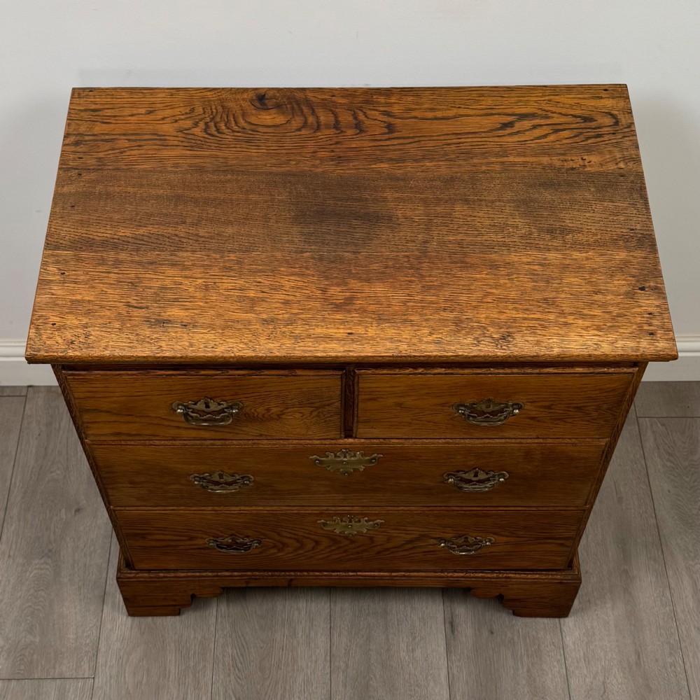 Antique 20th Century Small Chest Of Drawers In Oak View IX