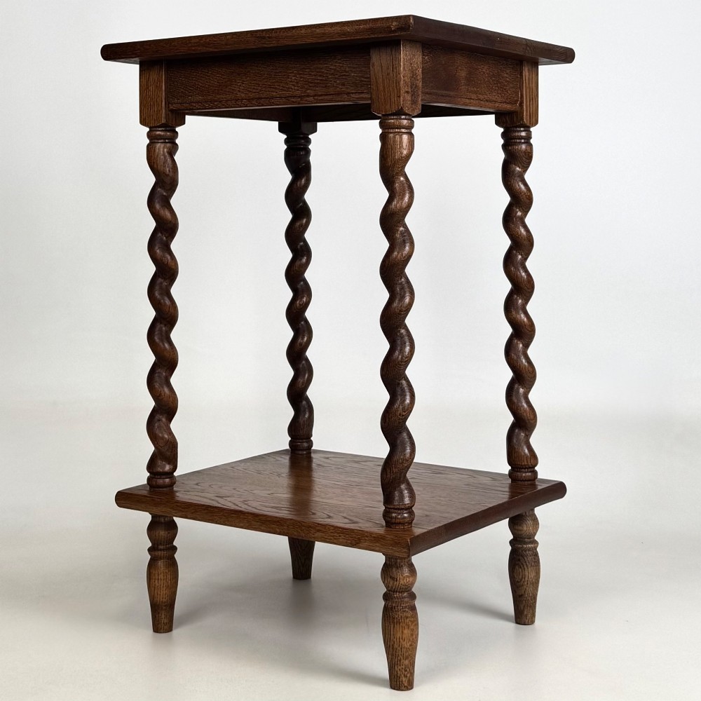 Antique 20th Century Edwardian Side Table In Golden Oak View II