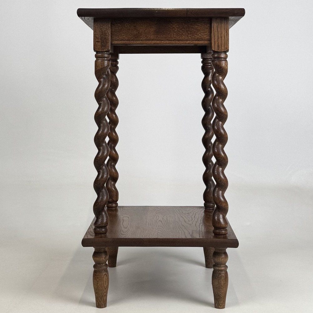 Antique 20th Century Edwardian Side Table In Golden Oak View III