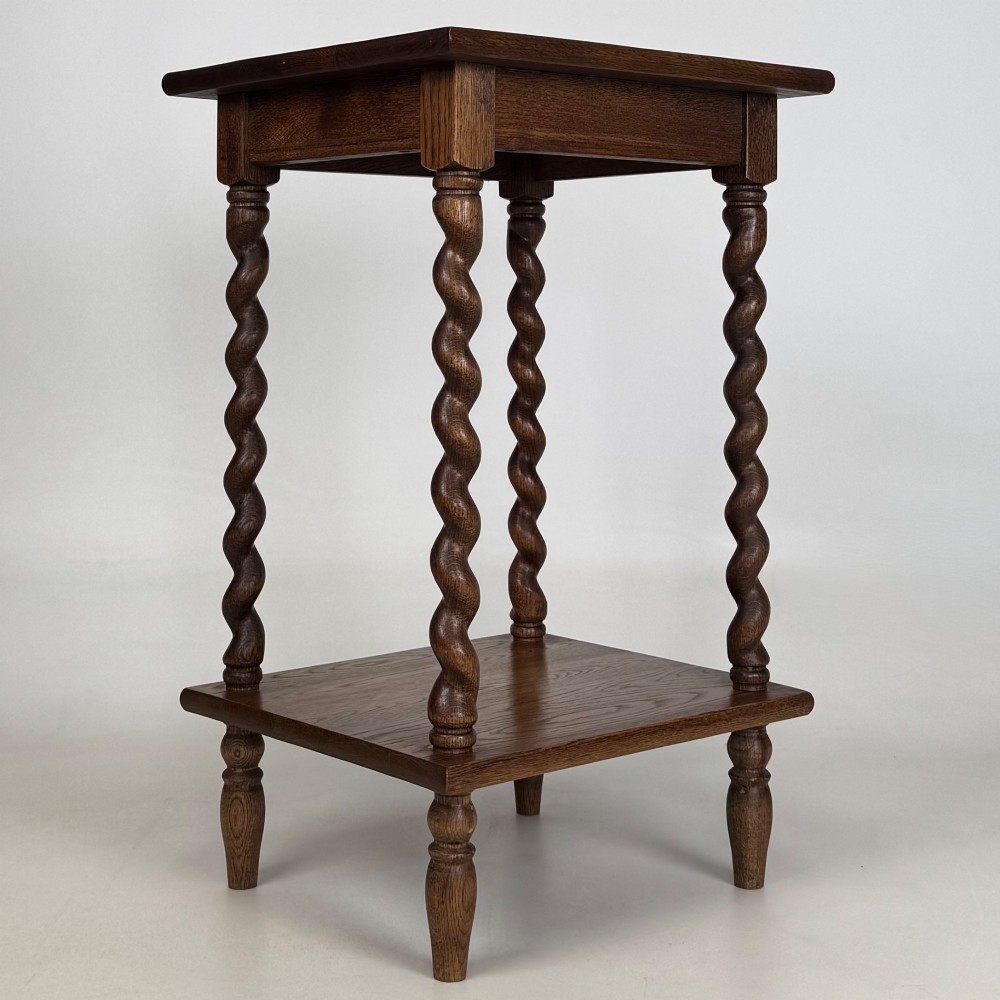 Antique 20th Century Edwardian Side Table In Golden Oak View IV