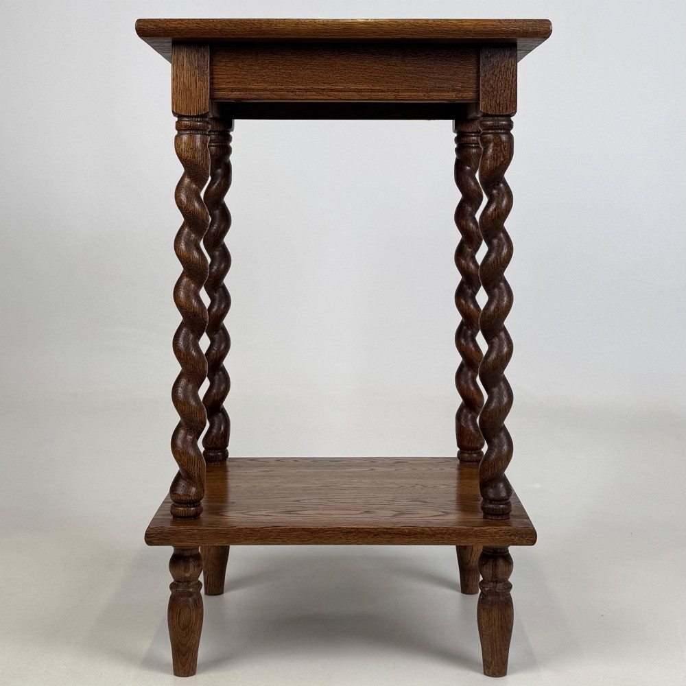 Antique 20th Century Edwardian Side Table In Golden Oak View V