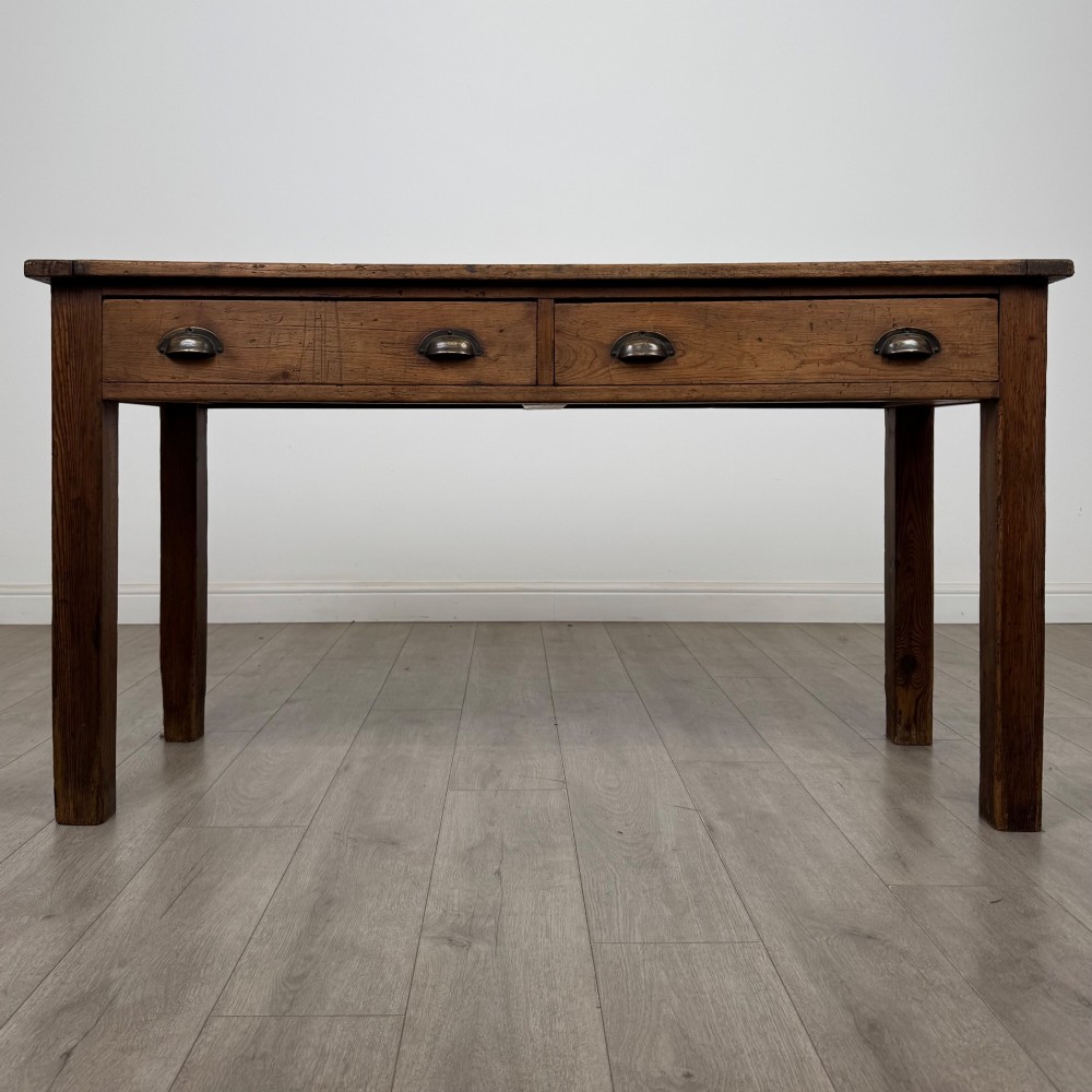 Antique 19th Century Victorian Rustic Pine Writing Table