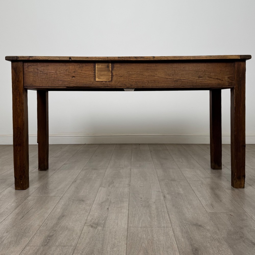Antique 19th Century Victorian Rustic Pine Writing Table View V