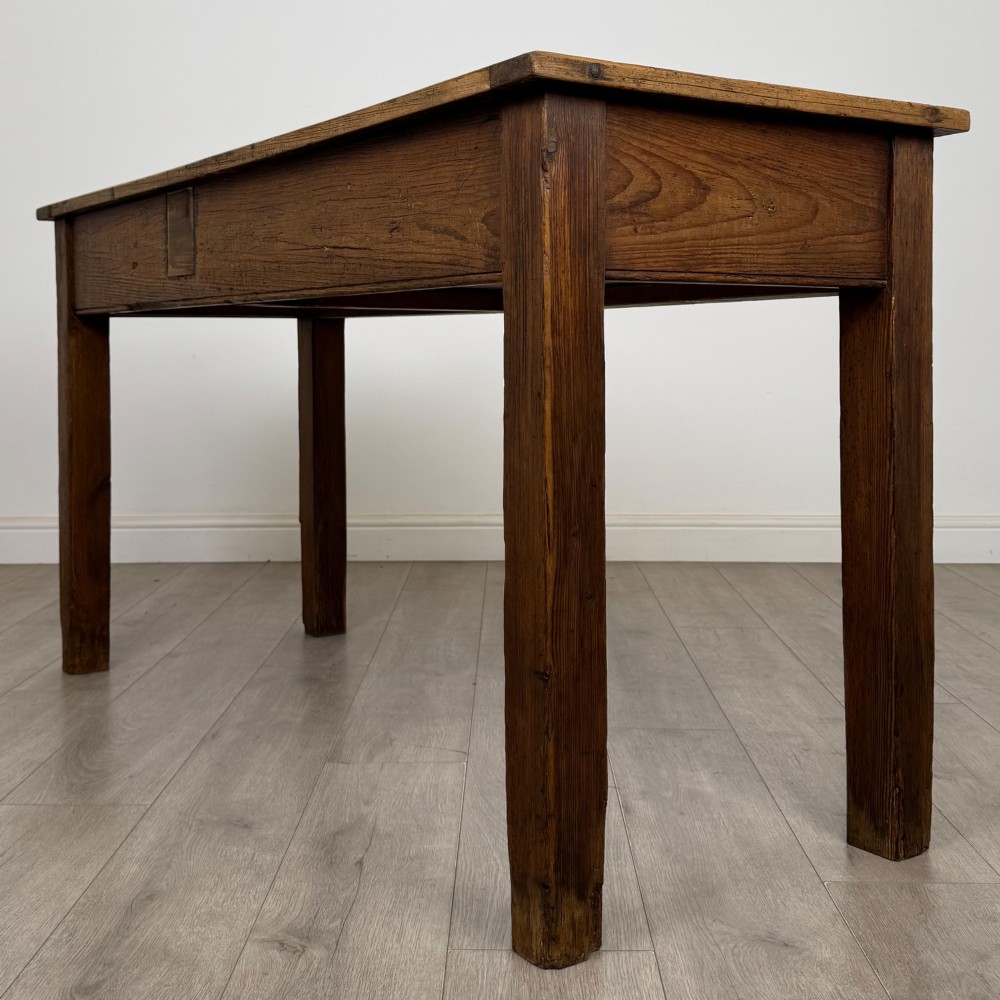 Antique 19th Century Victorian Rustic Pine Writing Table View VI