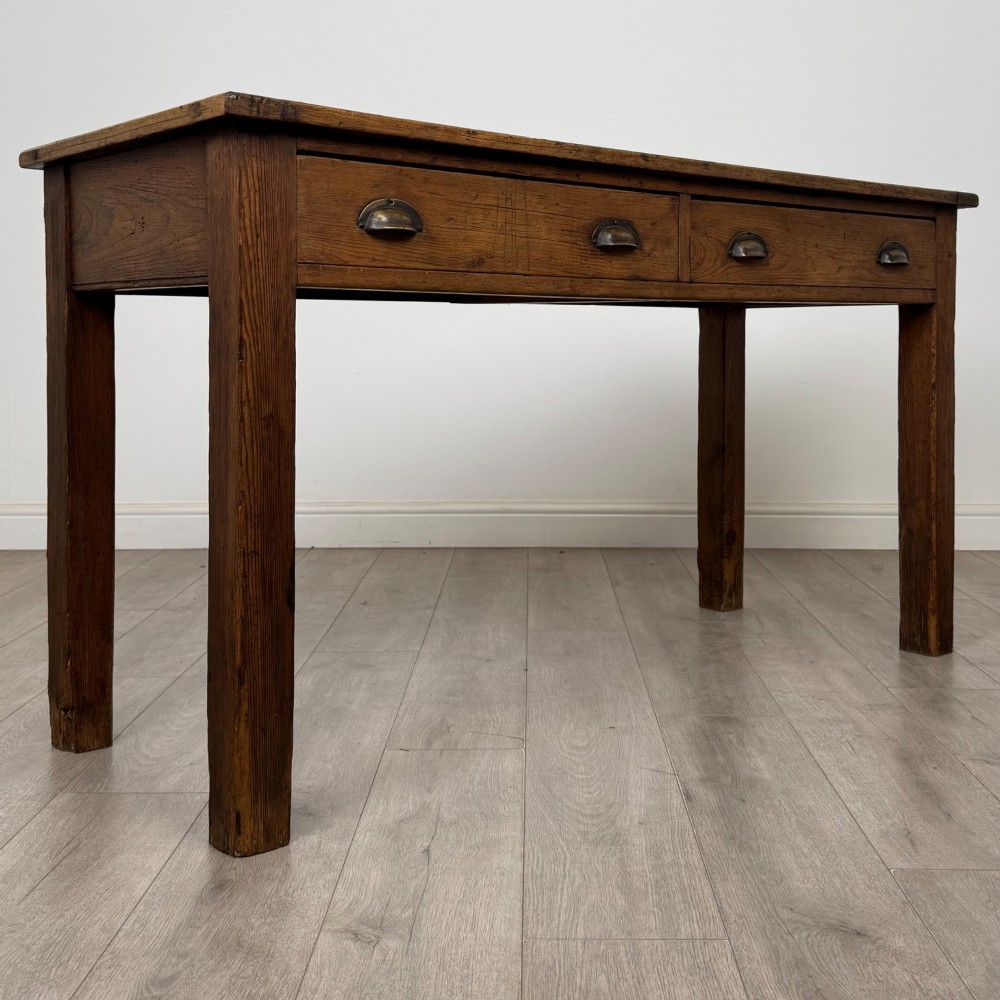 Antique 19th Century Victorian Rustic Pine Writing Table View VIII