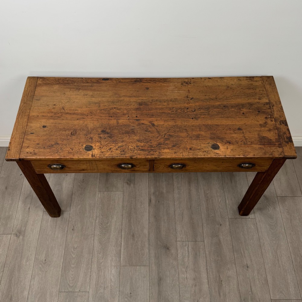 Antique 19th Century Victorian Rustic Pine Writing Table View IX