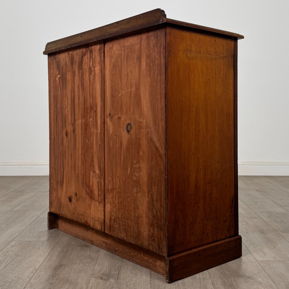 Antique 19th Century Small Victorian Cupboard In Mahogany View VII
