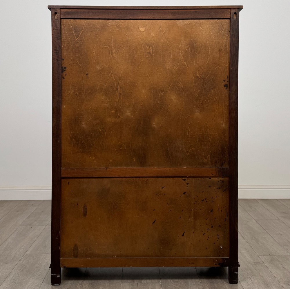Antique 20th Century Carved Oak Display Cabinet View VI