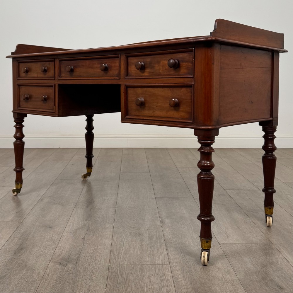 Antique 19th Century Victorian Writing Table In Mahogany View II