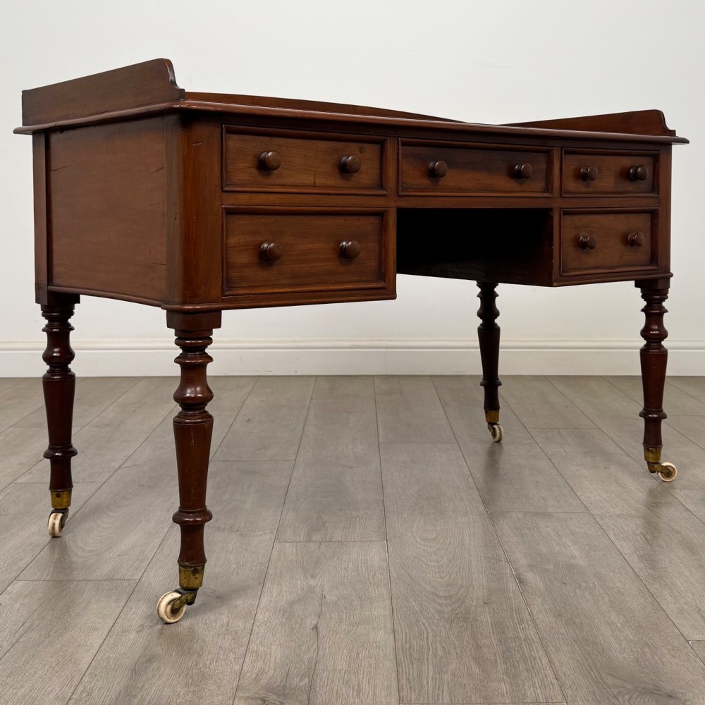 Antique 19th Century Victorian Writing Table In Mahogany View VIII