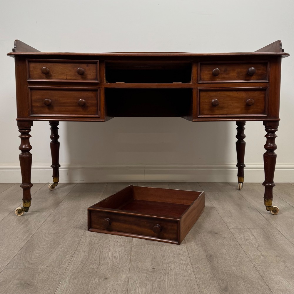 Antique 19th Century Victorian Writing Table In Mahogany View X