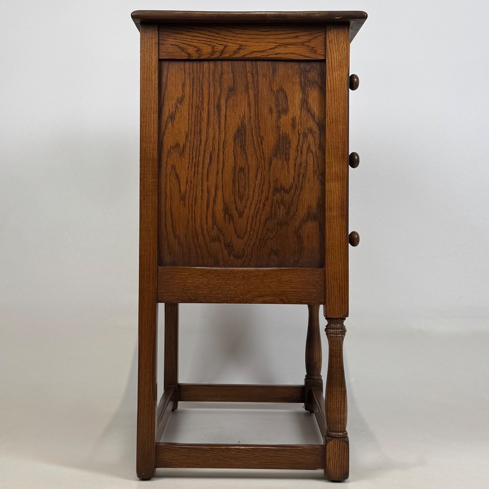 Antique 20th Century Small Chest Of Drawers In Oak View VII