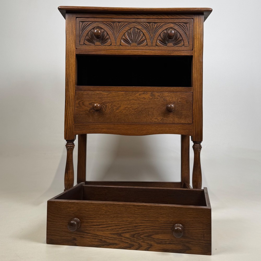 Antique 20th Century Small Chest Of Drawers In Oak View X