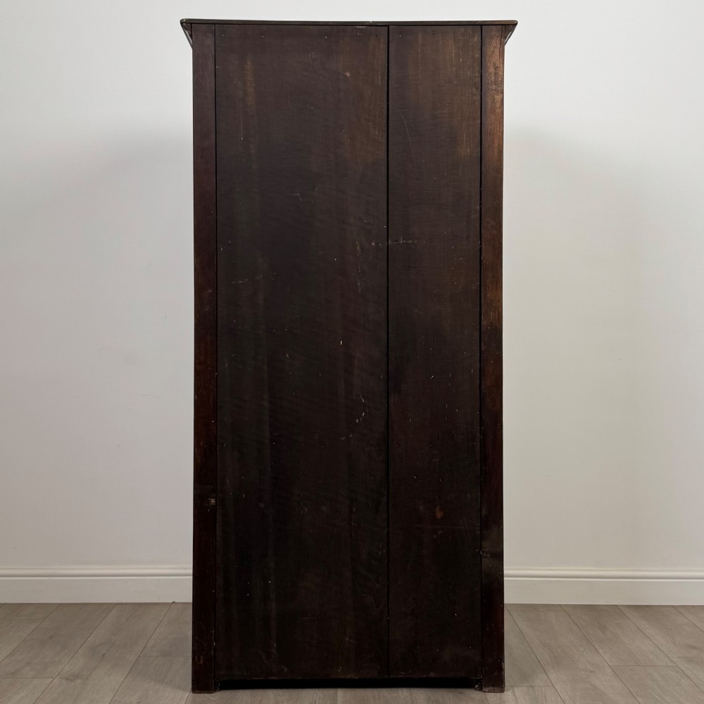 Antique 20th Century Fine Quality Small Oak Wardrobe View VI