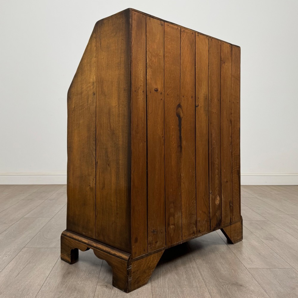 Antique 20th Century Jacobean Style Bureau In Oak View V