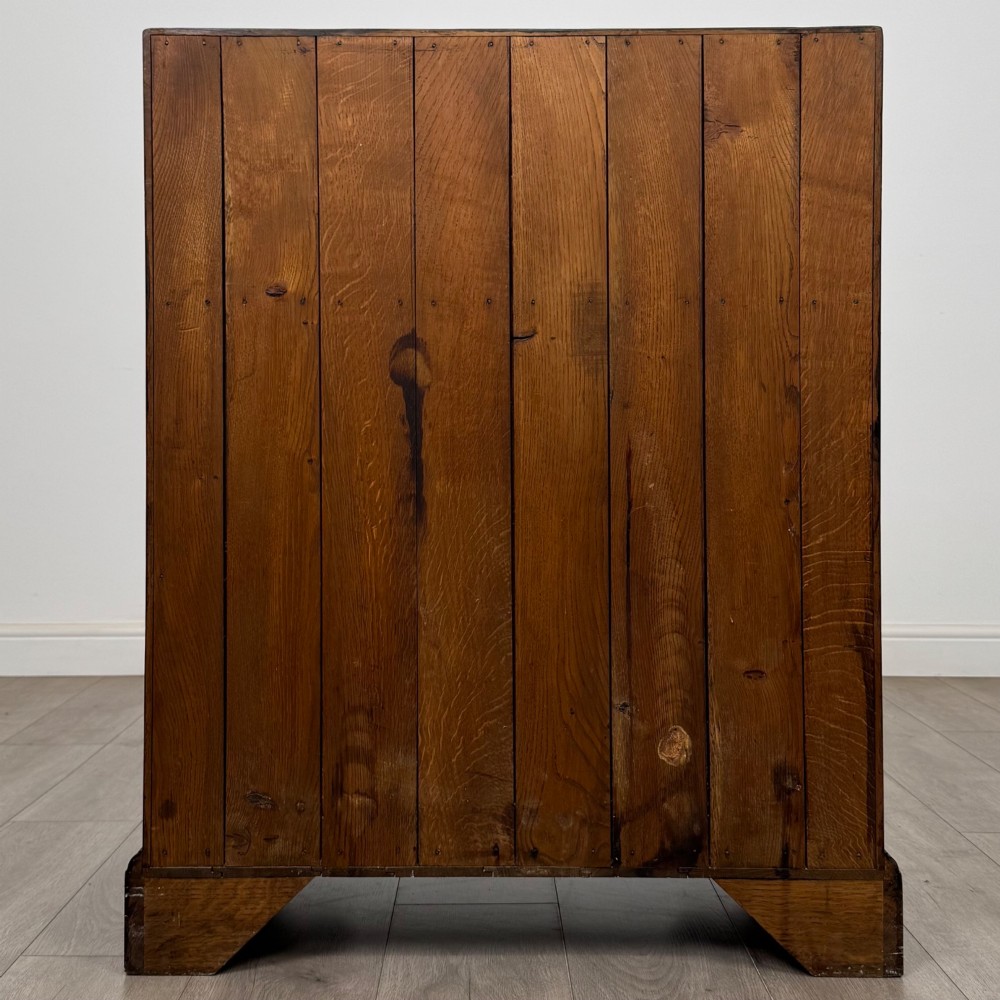 Antique 20th Century Jacobean Style Bureau In Oak View VI