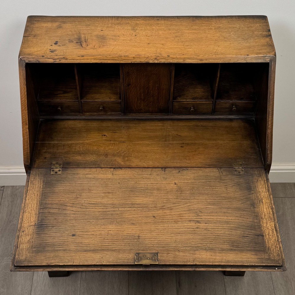 Antique 20th Century Jacobean Style Bureau In Oak View XI