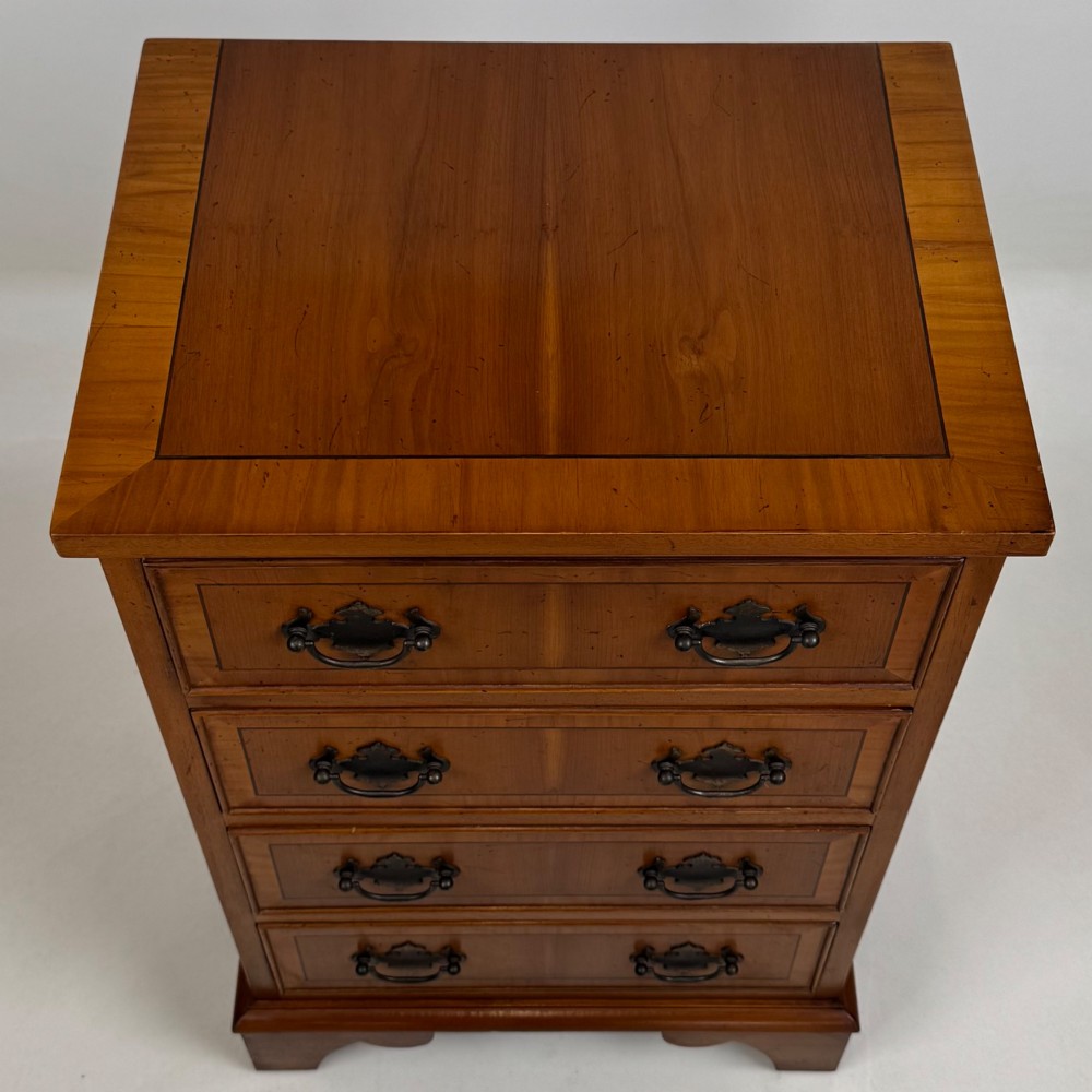 Antique 20th Century Small Chest Of Drawers In Yew Wood View IX