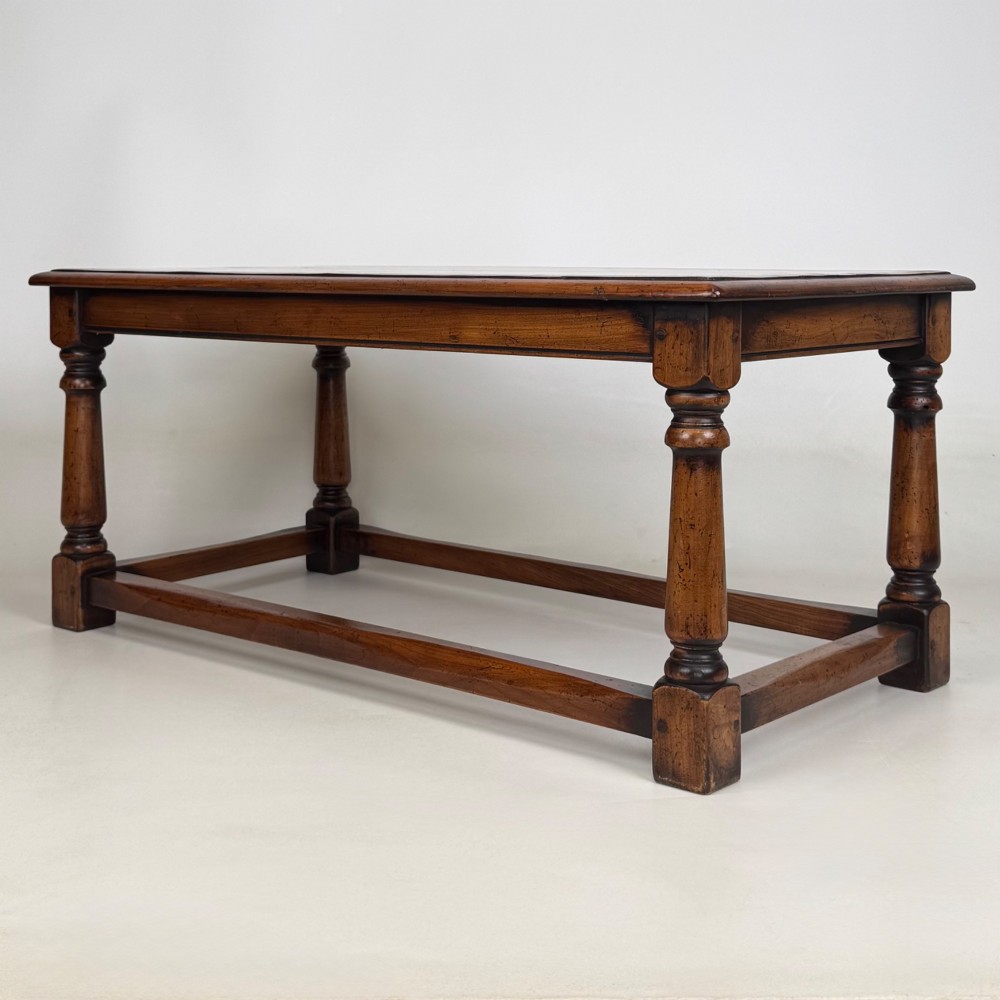 Antique 20th Century Good Quality Coffee Table In Elm View II