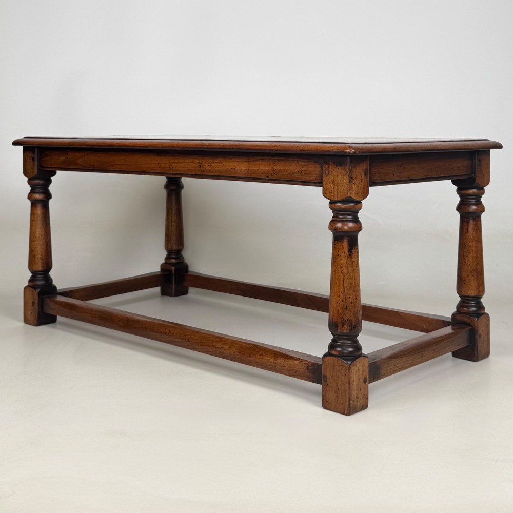 Antique 20th Century Good Quality Coffee Table In Elm View VI