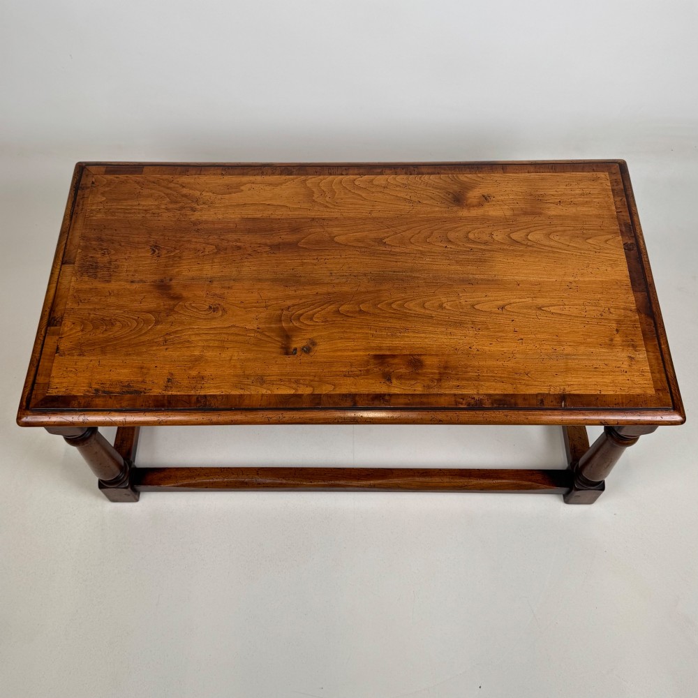 Antique 20th Century Good Quality Coffee Table In Elm View IX