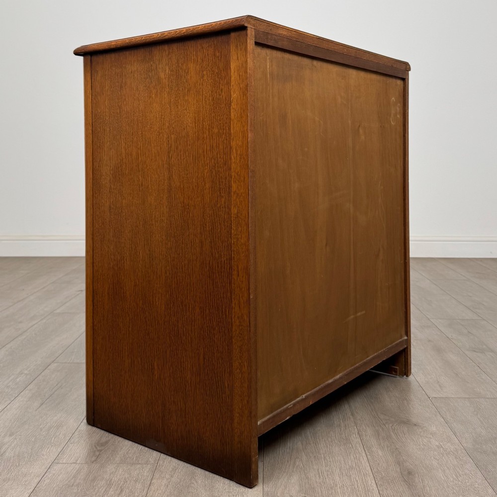 Antique 20th Century Edwardian Chest Of Drawers In Oak View IV