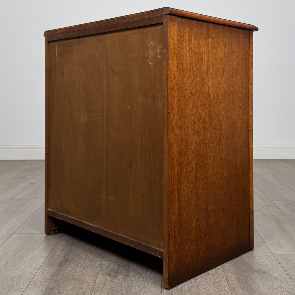 Antique 20th Century Edwardian Chest Of Drawers In Oak View VI