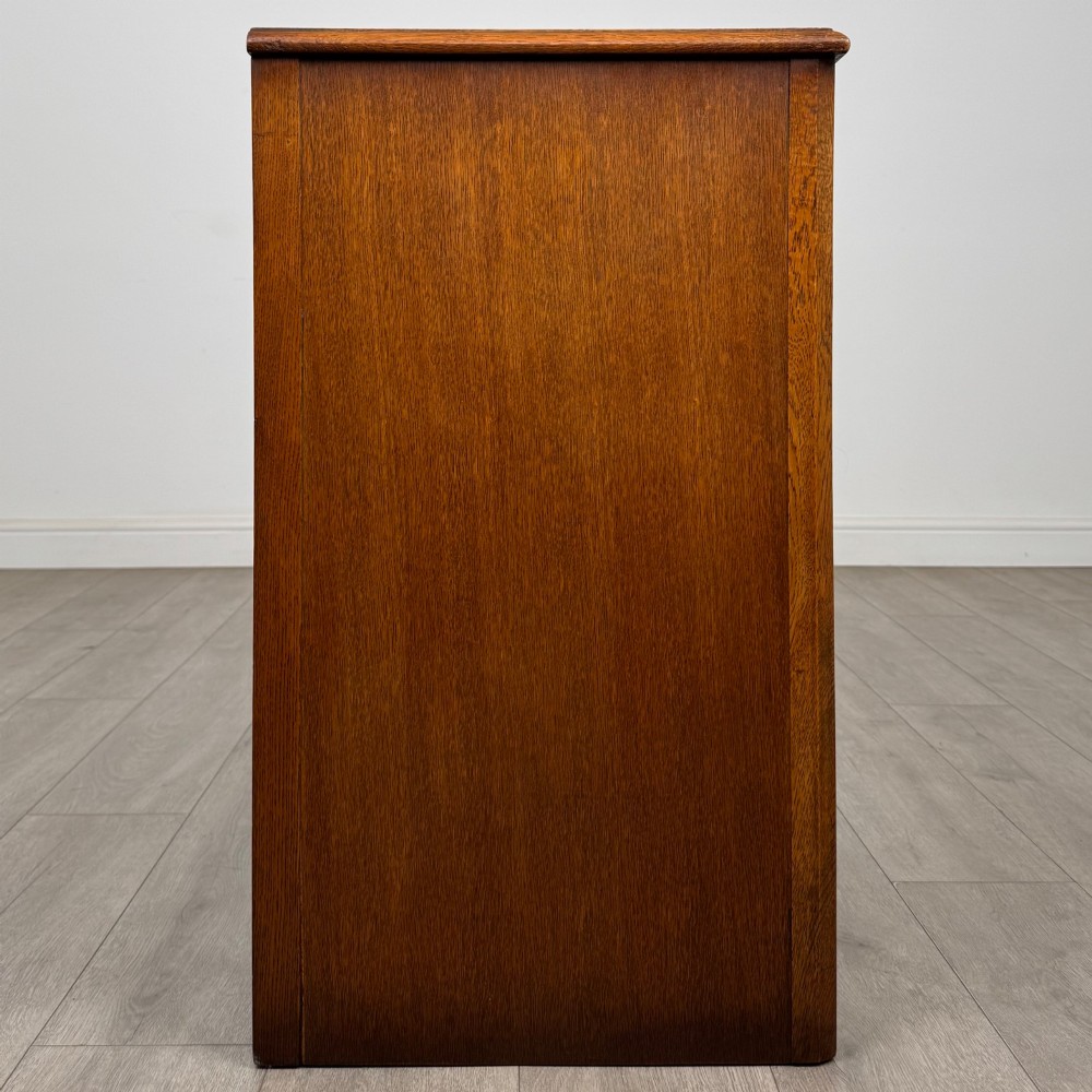 Antique 20th Century Edwardian Chest Of Drawers In Oak View VII