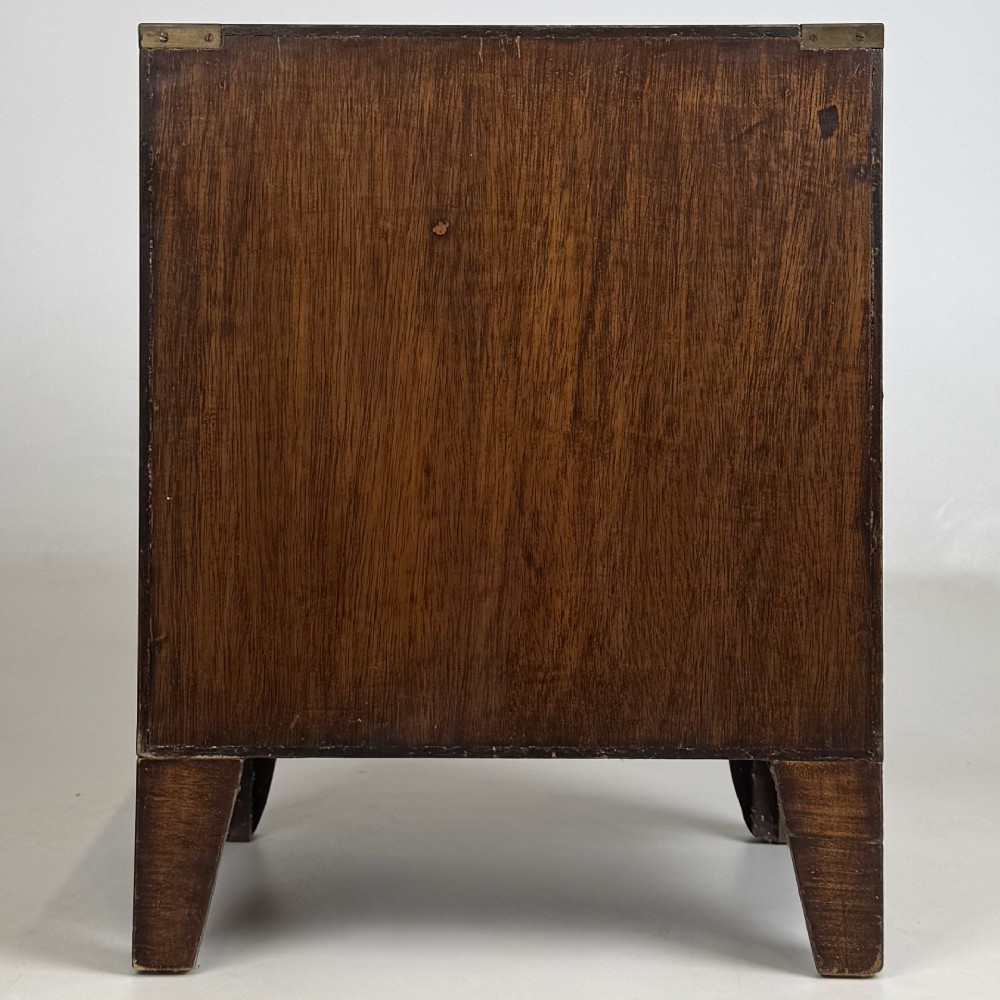 Antique 20th Century Small Campaign Style Chest Of Drawers View V