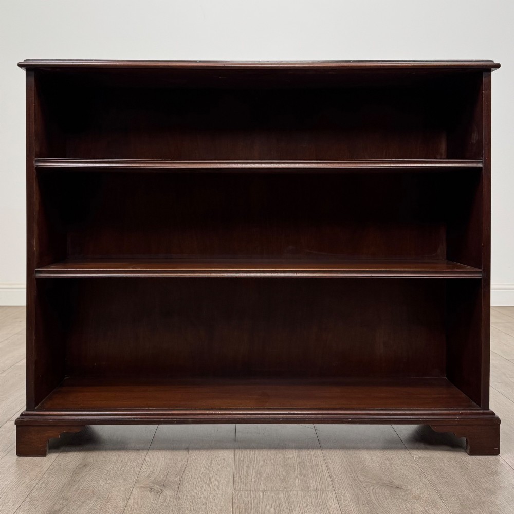 Antique 18th Century Georgian Open Bookcase In Mahogany View II