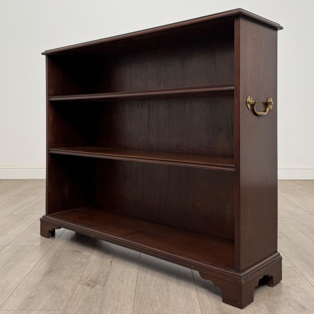 Antique 18th Century Georgian Open Bookcase In Mahogany View III
