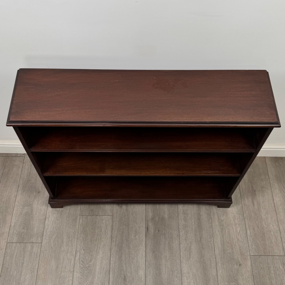 Antique 18th Century Georgian Open Bookcase In Mahogany View X
