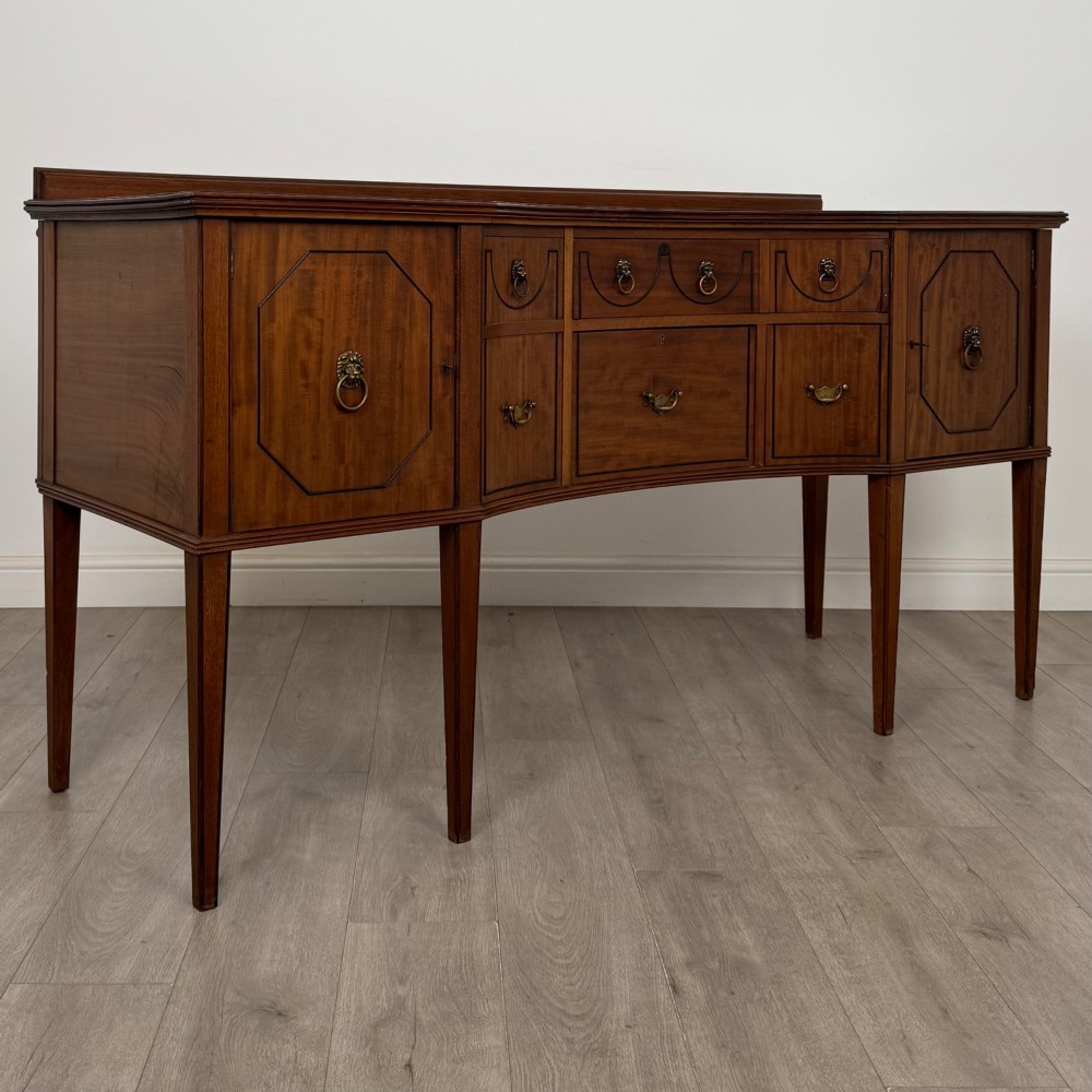 Antique 18th Century Large Georgian Sideboard In Mahogany View IX