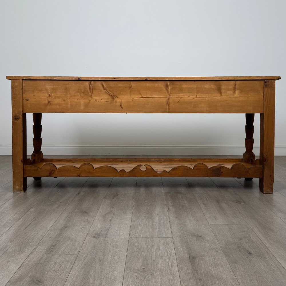 Antique 20th Century Farmhouse Dresser Base In Pine View V
