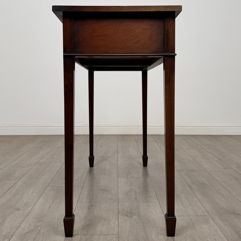 Antique 20th Century Good Quality Writing Table In Mahogany View VII