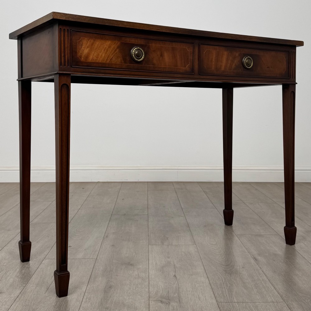 Antique 20th Century Good Quality Writing Table In Mahogany View VIII