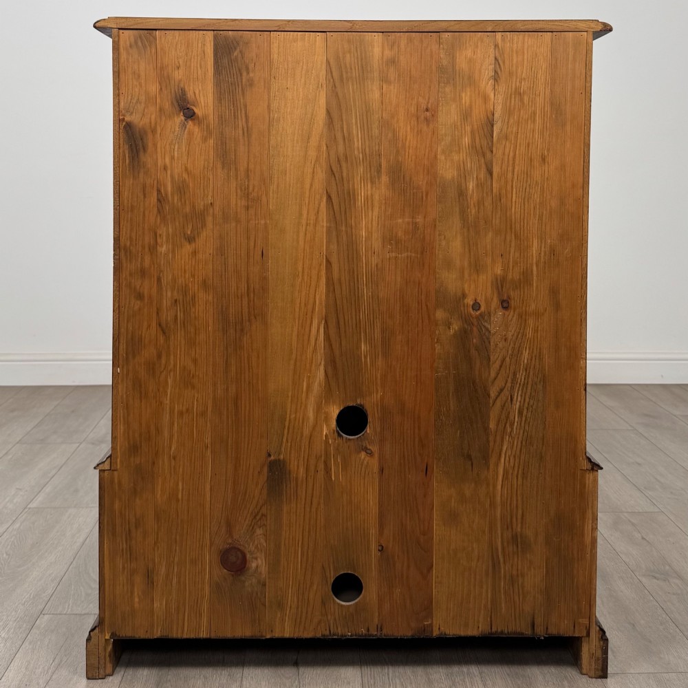 Antique 20th Century Fine Quality Cupboard In Burr Oak View VI